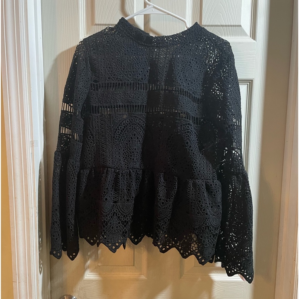 Boo Hoo long sleeve lace blouse